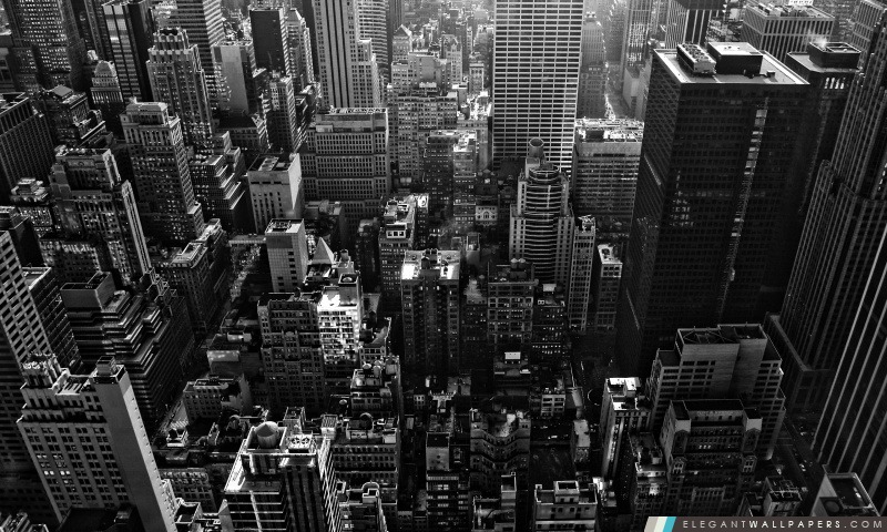 New York City Noir Et Blanc Fond Décran Hd à Télécharger