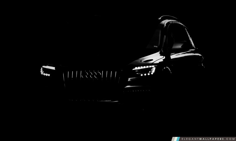 Silhouette d'une Audi, Arrière-plans HD à télécharger