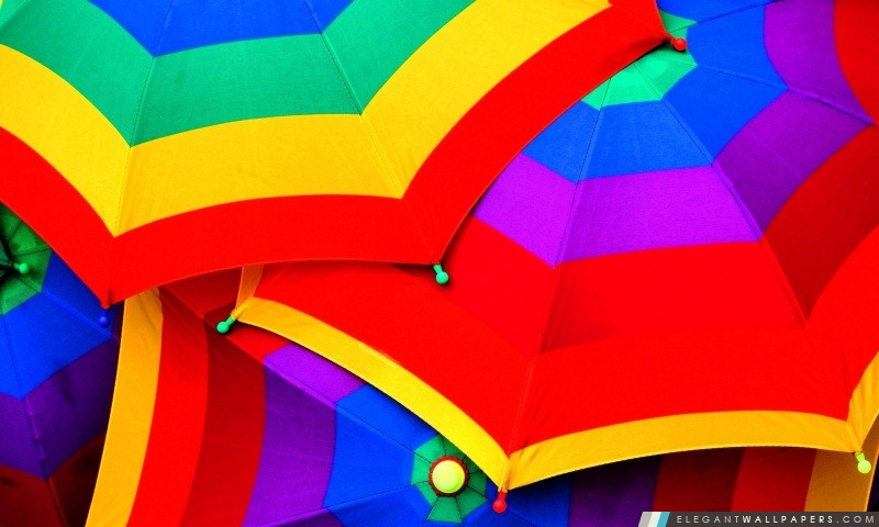 Parapluie coloré, Arrière-plans HD à télécharger