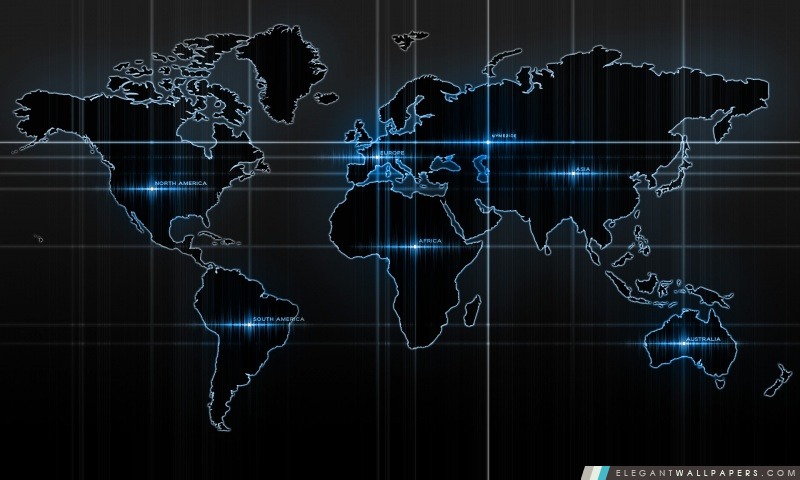 Carte du monde bleu, Arrière-plans HD à télécharger