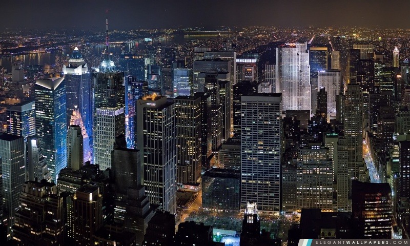New York Midtown Skyline, Arrière-plans HD à télécharger