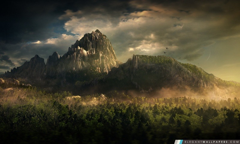 Grand Paysage de montagne, Arrière-plans HD à télécharger