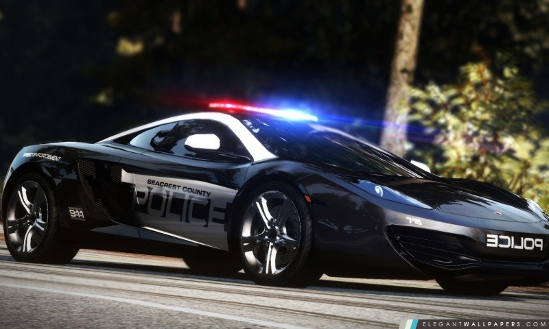 Need for Speed ​​Hot Pursuit voiture de police, Arrière-plans HD à télécharger