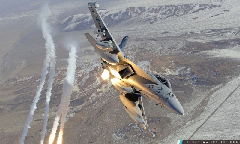F 18 Hornet fusées, Arrière-plans HD à télécharger