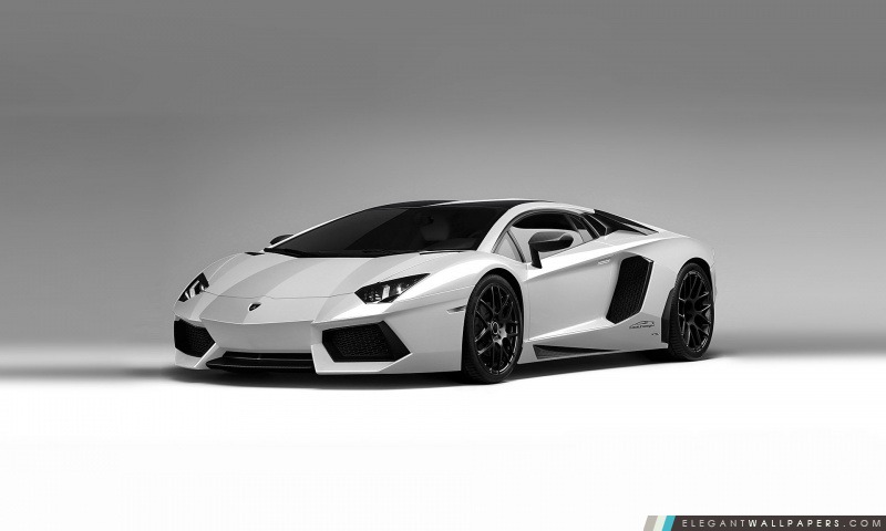 Lamborghini Aventador Blanc, Arrière-plans HD à télécharger