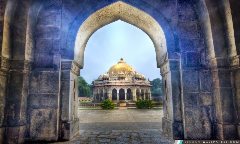 Temple, Delhi, Inde, Arrière-plans HD à télécharger