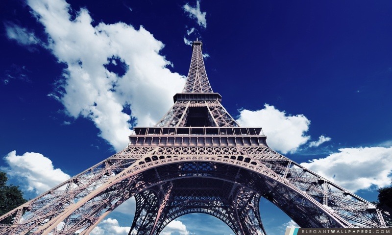 Tour Eiffel Bottom Up Voir, Arrière-plans HD à télécharger
