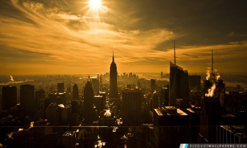 Empire State Building, New York City, Arrière-plans HD à télécharger