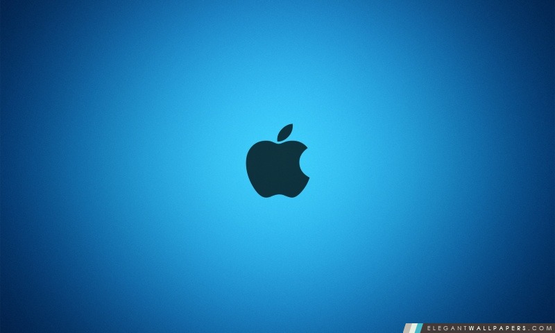 Apple Blue Logo, Arrière-plans HD à télécharger