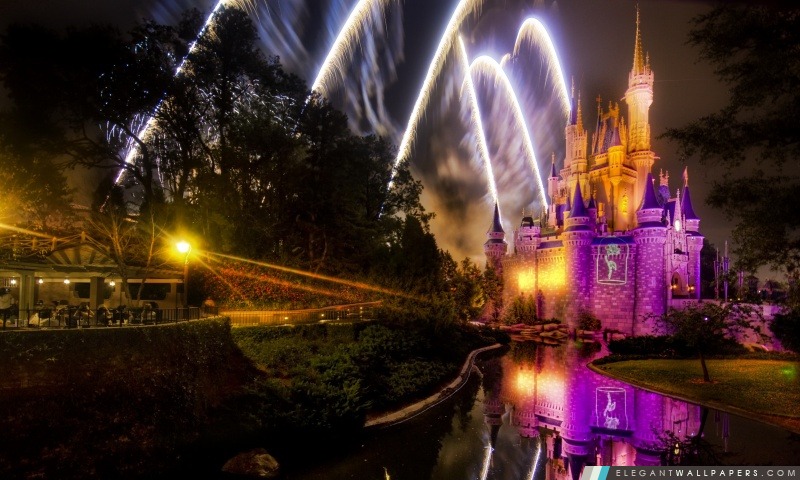 Magical Disney Feux d'artifice, Arrière-plans HD à télécharger