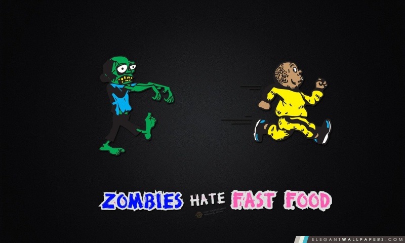 Les zombis détestent Fast Food, Arrière-plans HD à télécharger