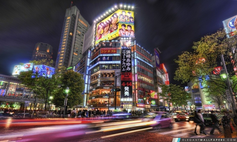 Rues de Tokyo, Arrière-plans HD à télécharger