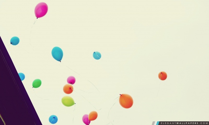 Ballons colorés, Arrière-plans HD à télécharger