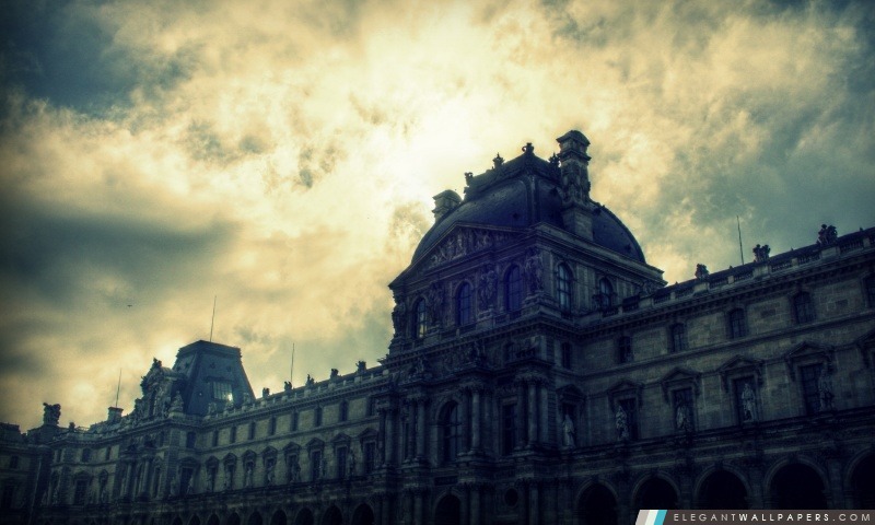 Ciel de Musée du Louvre, Arrière-plans HD à télécharger