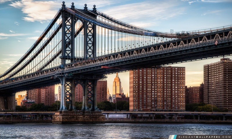 Manhattan Bridge, Arrière-plans HD à télécharger