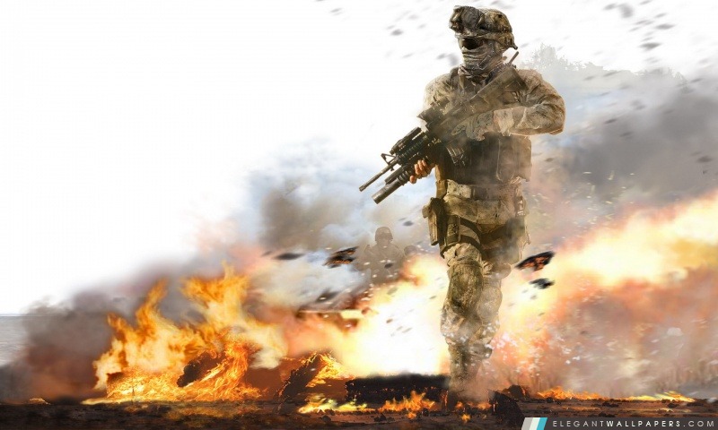 Modern Warfare 2 Feu, Arrière-plans HD à télécharger