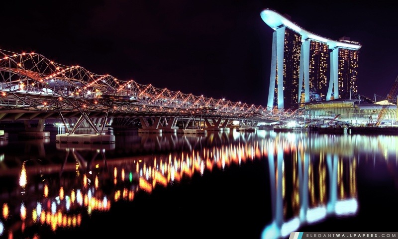 Marina Bay Sands At Night, Arrière-plans HD à télécharger