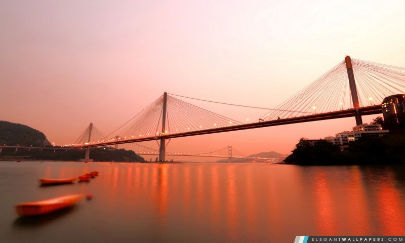 Pont à Hong Kong, Arrière-plans HD à télécharger