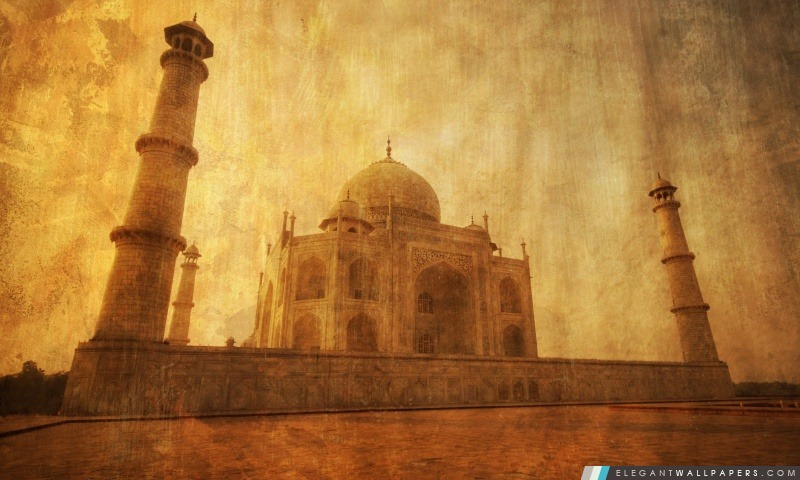 Taj Mahal, Vintage, Arrière-plans HD à télécharger