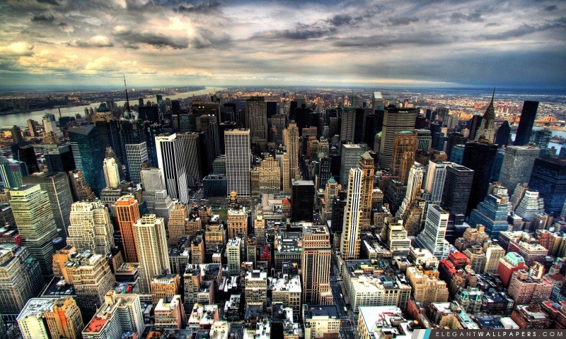 Vue aérienne de Manhattan, Arrière-plans HD à télécharger