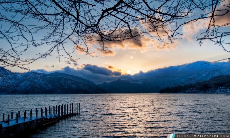 Au lac Nikko, Japon, Arrière-plans HD à télécharger