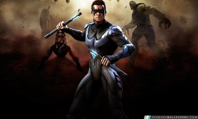 Gods Among Us – Injustice Nightwing, Arrière-plans HD à télécharger