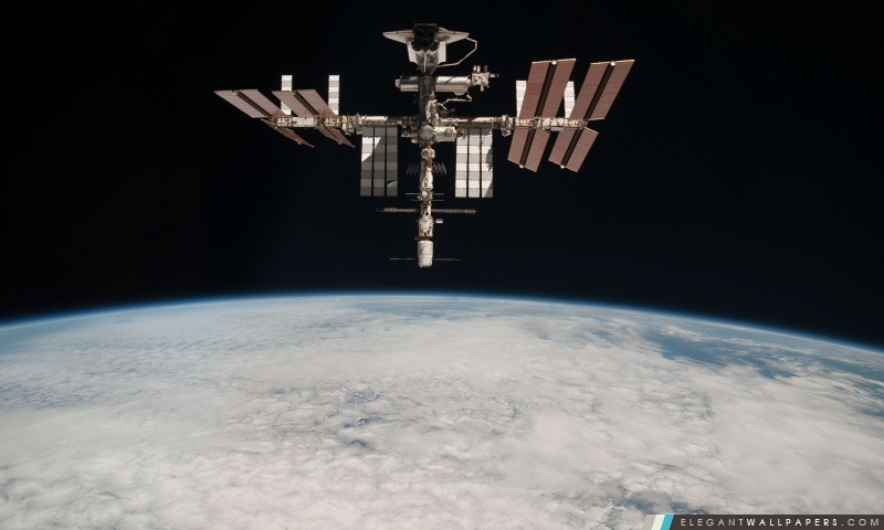 ISS en orbite, Arrière-plans HD à télécharger