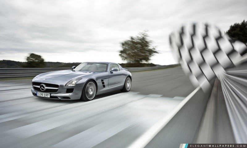 Mercedes-Benz SLS AMG supercar, Arrière-plans HD à télécharger