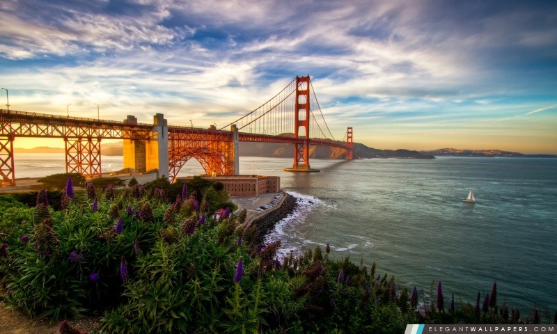 Golden Gate Bridge Sunset, Arrière-plans HD à télécharger