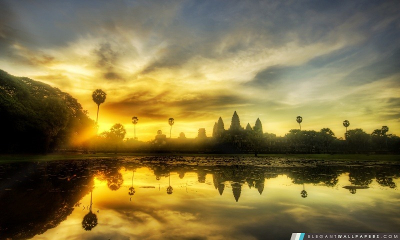 Angkor Wat, au Cambodge, Arrière-plans HD à télécharger