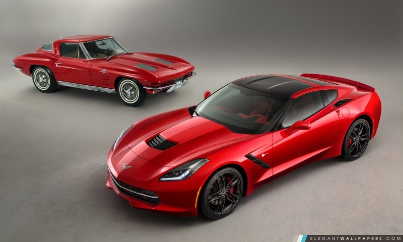 2014 Chevrolet Corvette Stingray rouge, Arrière-plans HD à télécharger