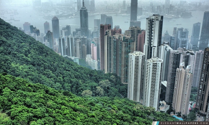 Hong Kong Hills, Arrière-plans HD à télécharger