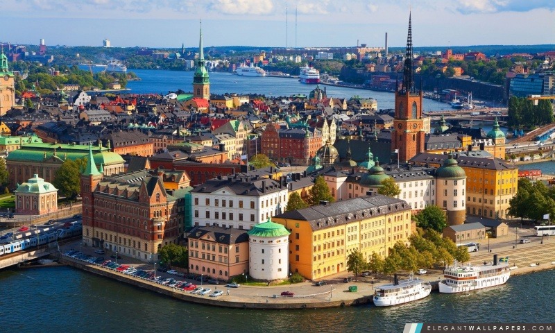 Stockholm, Suède, en Europe, Arrière-plans HD à télécharger