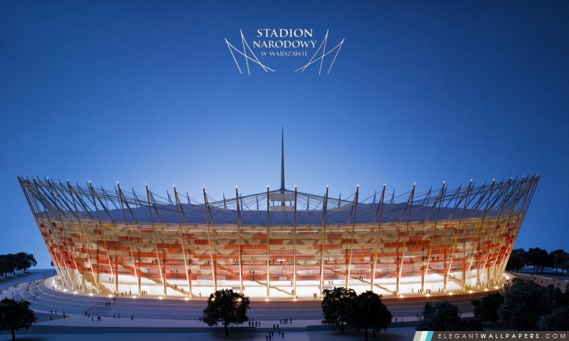 Le Stade National de Varsovie – UEFA Euro 2012, Arrière-plans HD à télécharger