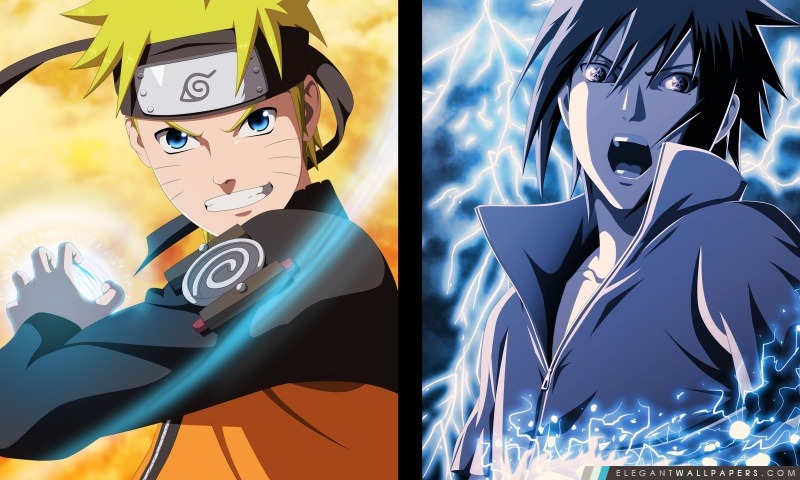 Naruto et Sasuke – Oppositions, Arrière-plans HD à télécharger