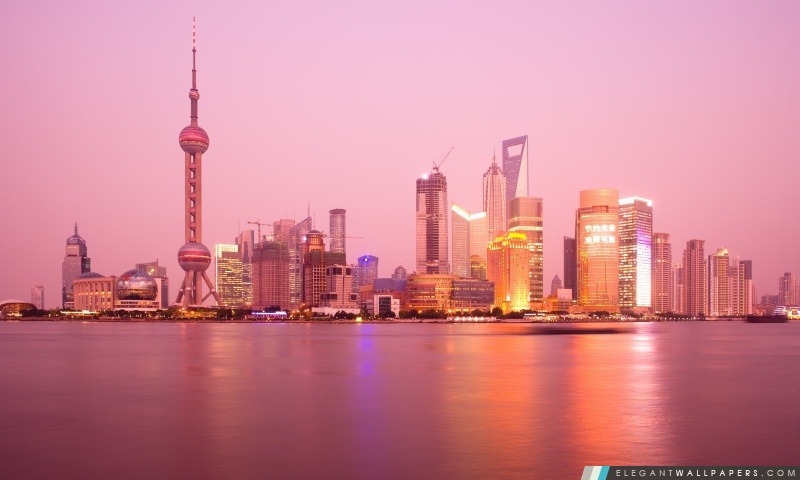 Pudong Skyline Shanghai, Arrière-plans HD à télécharger