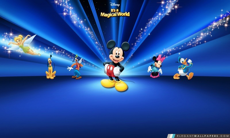 Personnages Disney Dark Blue, Arrière-plans HD à télécharger