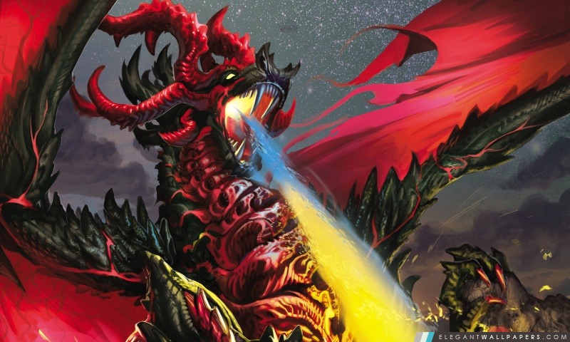 Dragon Flames, Arrière-plans HD à télécharger