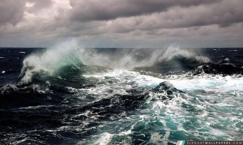 Stormy Ocean, Arrière-plans HD à télécharger