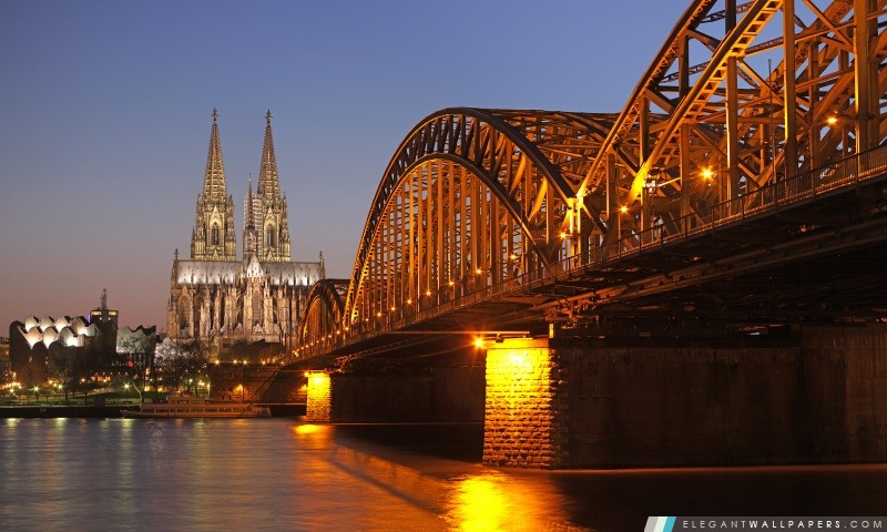 Pont Hohenzollern, Arrière-plans HD à télécharger