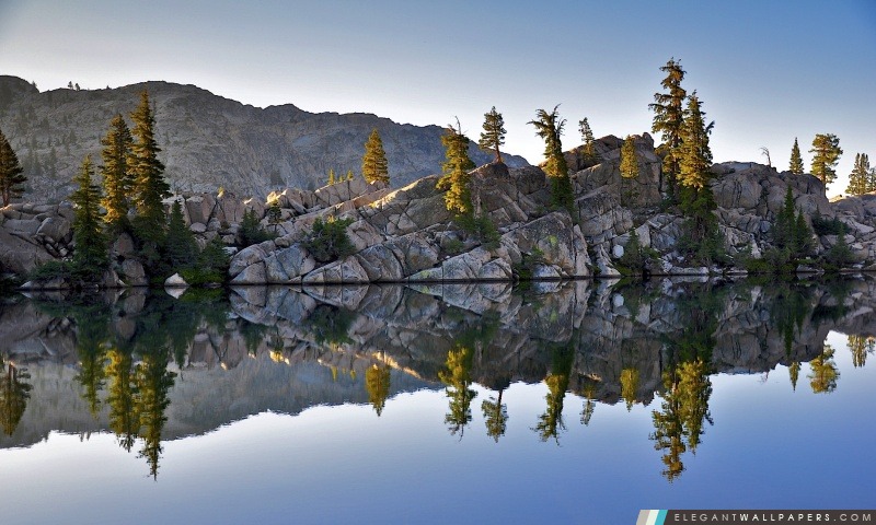 Aube, Seavey Pass, Parc national de Yosemite, Arrière-plans HD à télécharger
