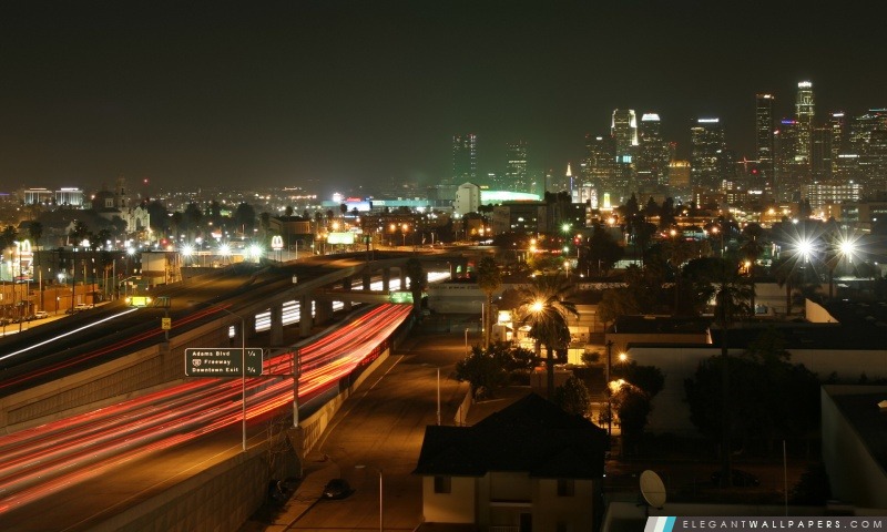Los Angeles par nuit, Arrière-plans HD à télécharger