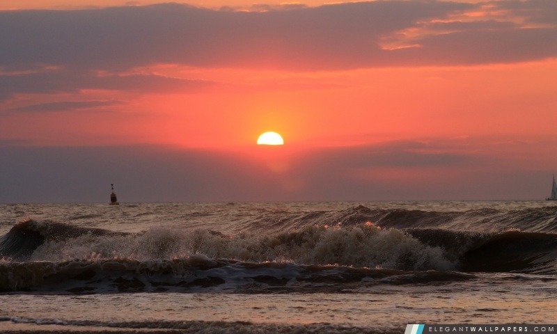 Sea Sunset, Arrière-plans HD à télécharger