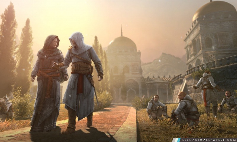 Creed Revelations Assassin Masyaf Maria Thorpe et Altair, Arrière-plans HD à télécharger