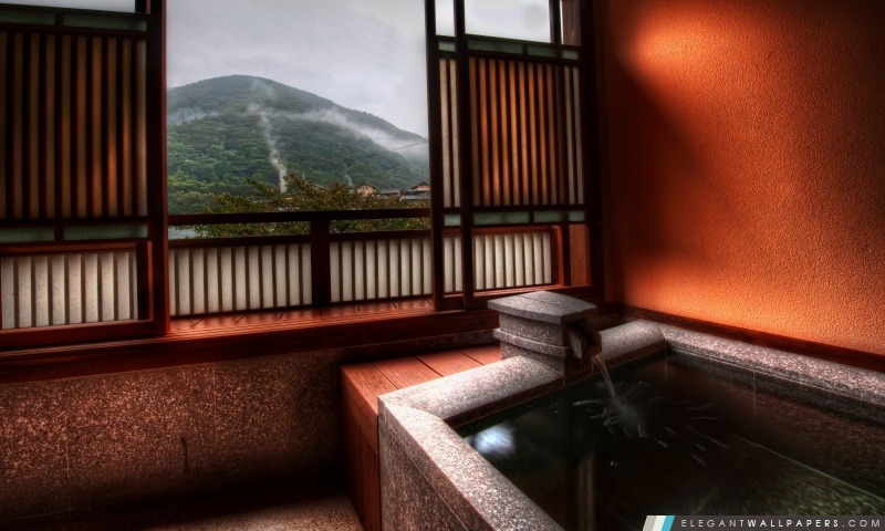 Salle de bains japonais, Arrière-plans HD à télécharger