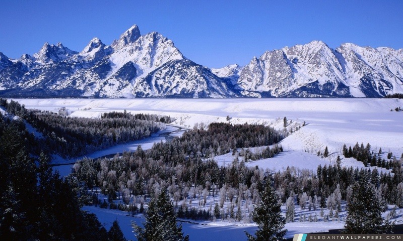 Snowy Mountains, Arrière-plans HD à télécharger