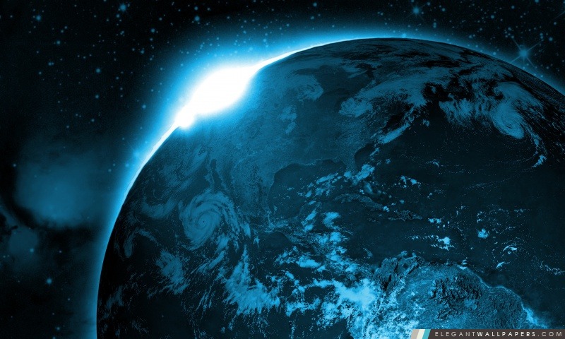 Lever Terre depuis l'espace, Arrière-plans HD à télécharger