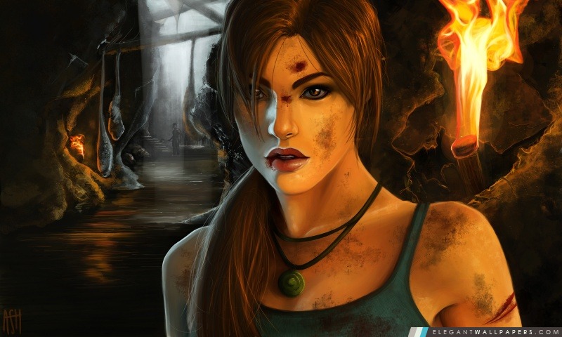Tomb Raider 2012 Concept Art par Ashley Quenan, Arrière-plans HD à télécharger