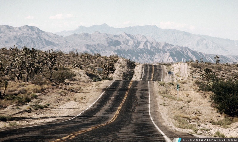 Desert Long Road, Arrière-plans HD à télécharger