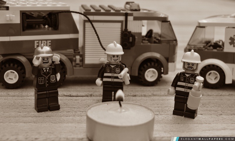 Toujours faire confiance Le Lego Pompiers, Arrière-plans HD à télécharger